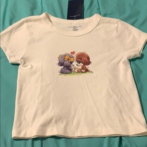 Brandy Melville Dog Crop Top